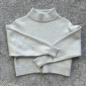 Wilfred Light Gray Turtleneck Sweater
